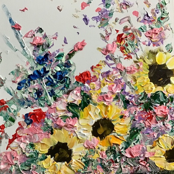 Joanna Deritis Other - 🌸🌸 new painting🌸🌸 Art ☀️ Sunflower Delight